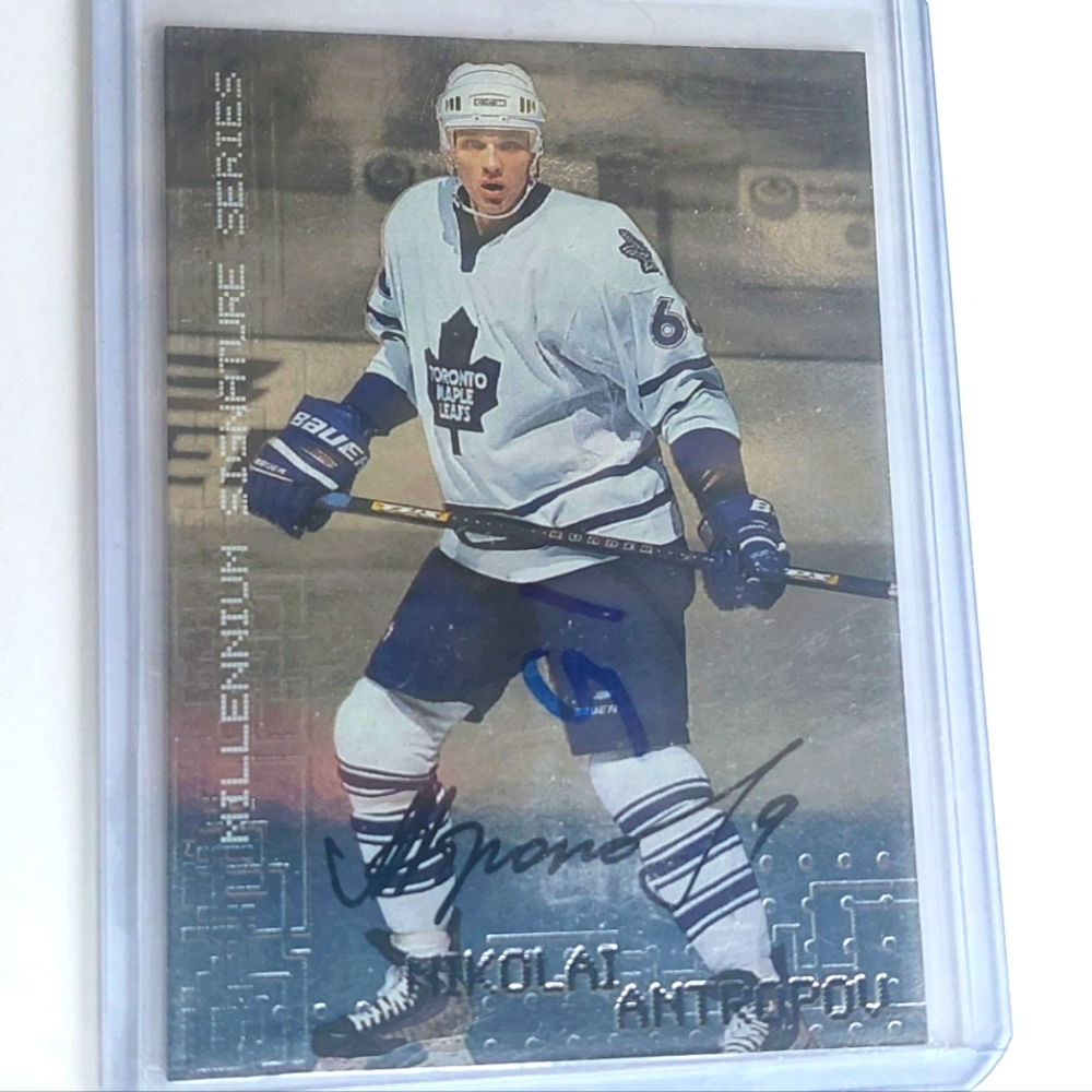 Nikolai Antropov Autograph In The Game Toronto Maple Leafs Autograph Hockey Card